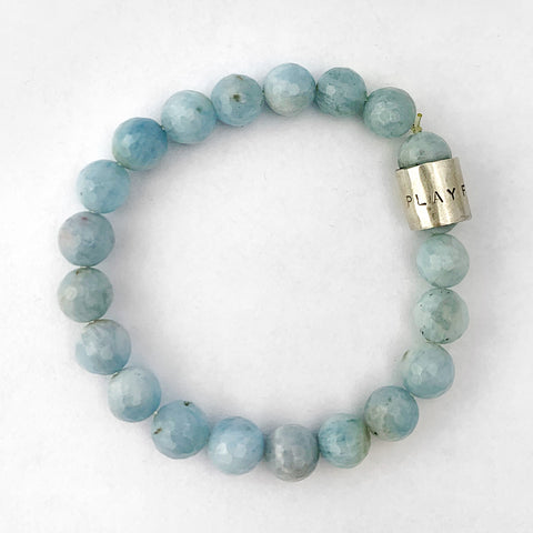 Aquamarine stretch bracelet