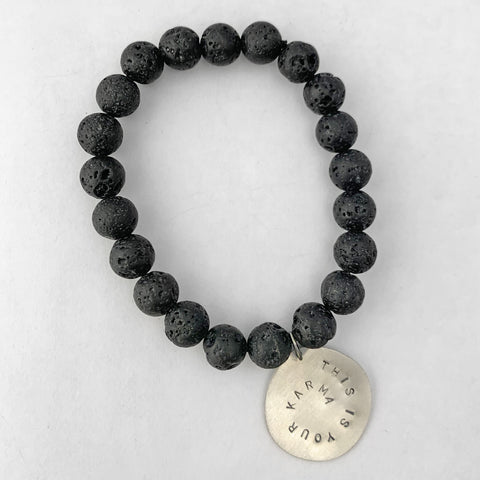 Black Lava stretch bracelet